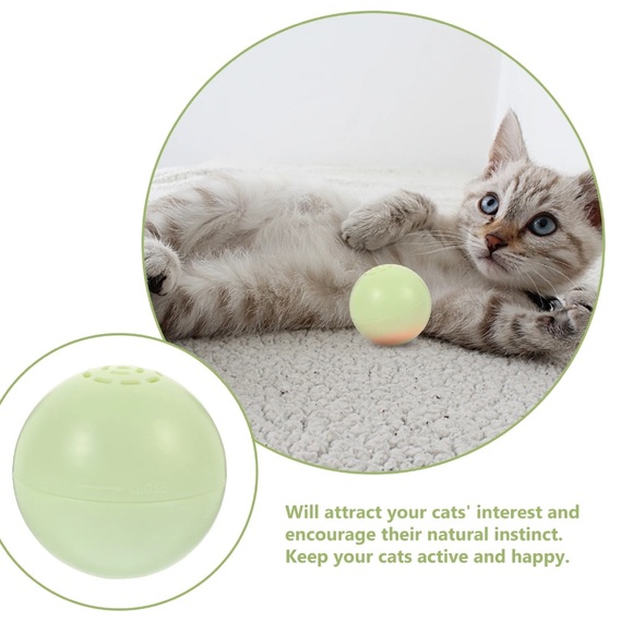 NIB 3pc Interactive Catnip Musical Ball Glowing Cat Ball - Picture 1 of 9